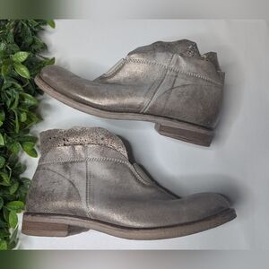 Sundance Stargazer  Metallic Ankle Boots Booties Size 40